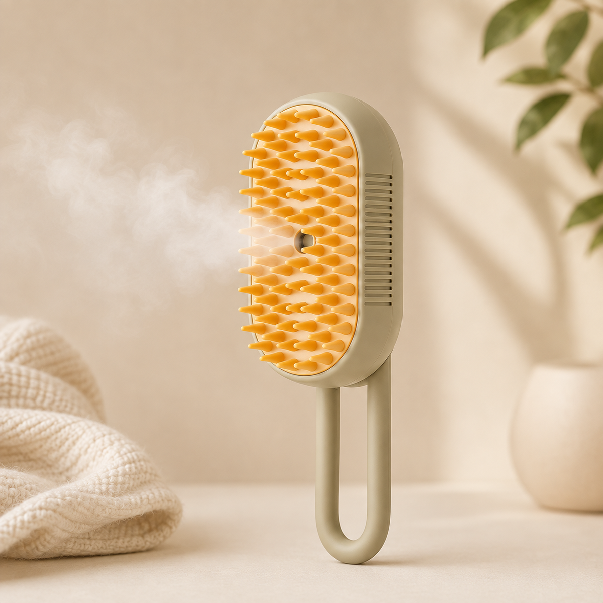 Steam Spray Pet Grooming Brush