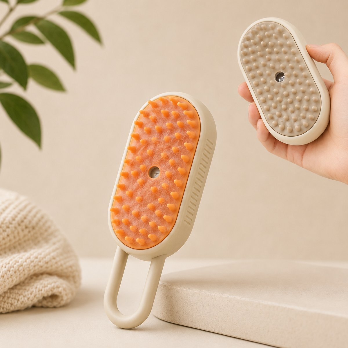 Steam Spray Pet Grooming Brush