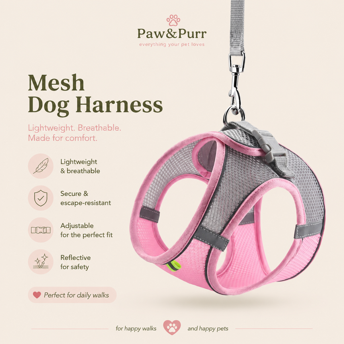 Mesh Dog Harness