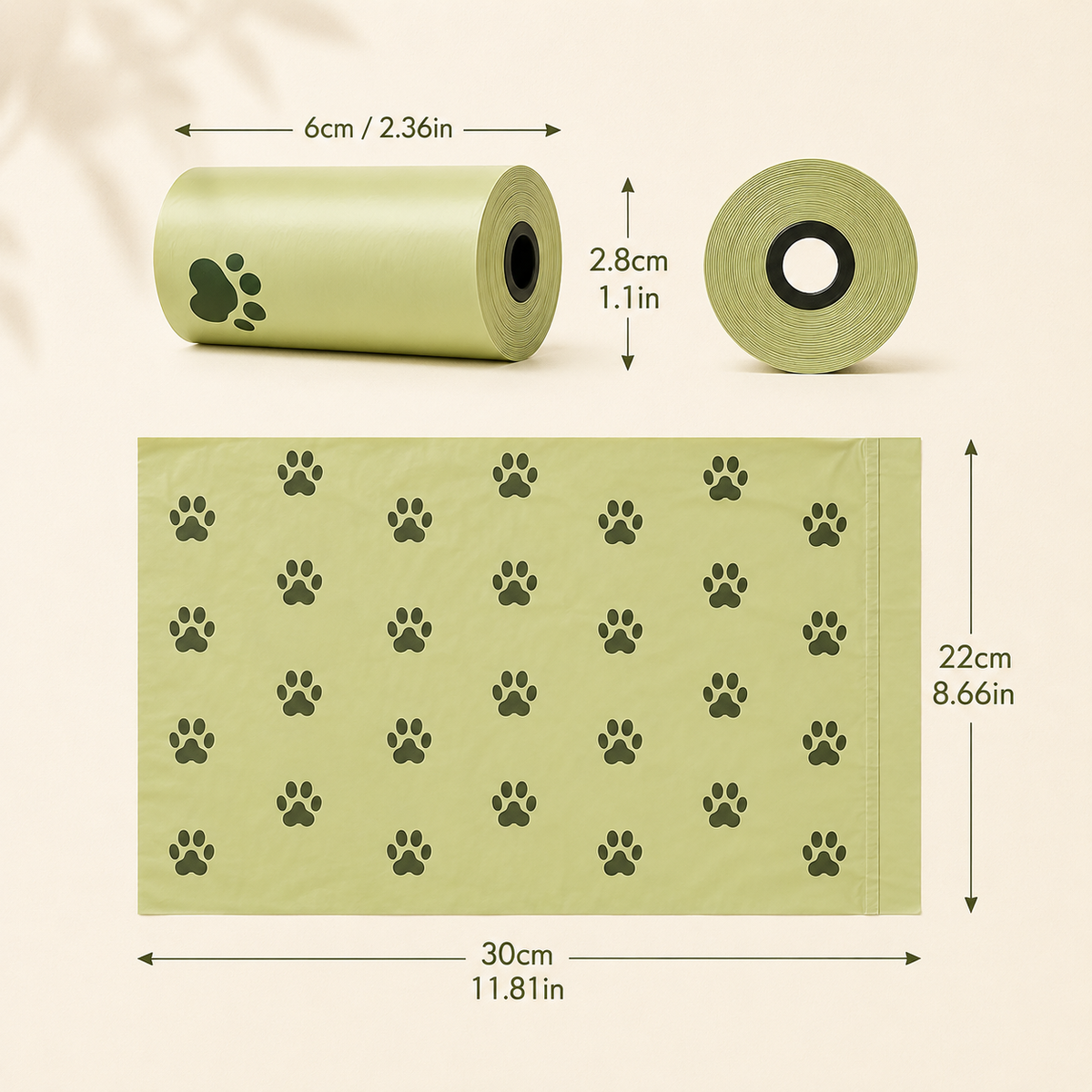 Dog Poop Bag Refill Rolls