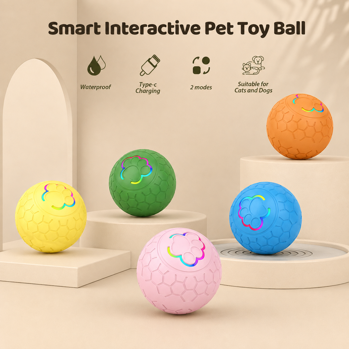 Smart Interactive Pet Ball