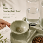 2-in-1 Pet Feeder&Water Dispenser