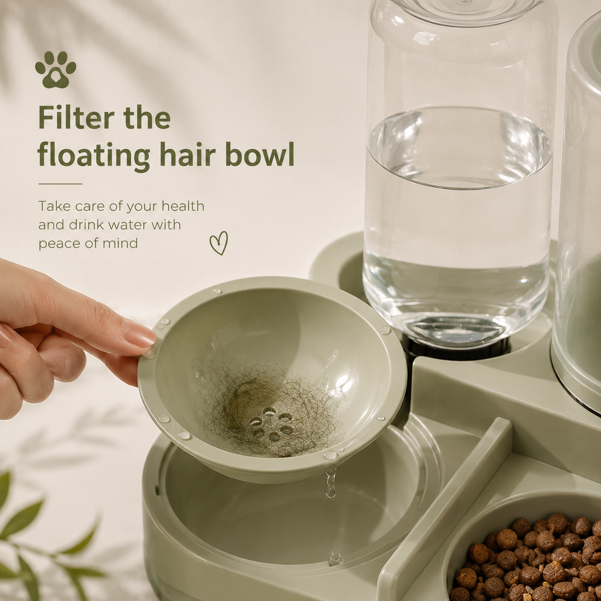 2-in-1 Pet Feeder&Water Dispenser