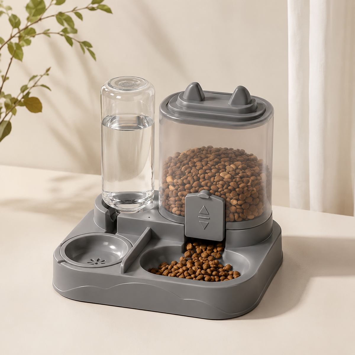 2-in-1 Pet Feeder&Water Dispenser