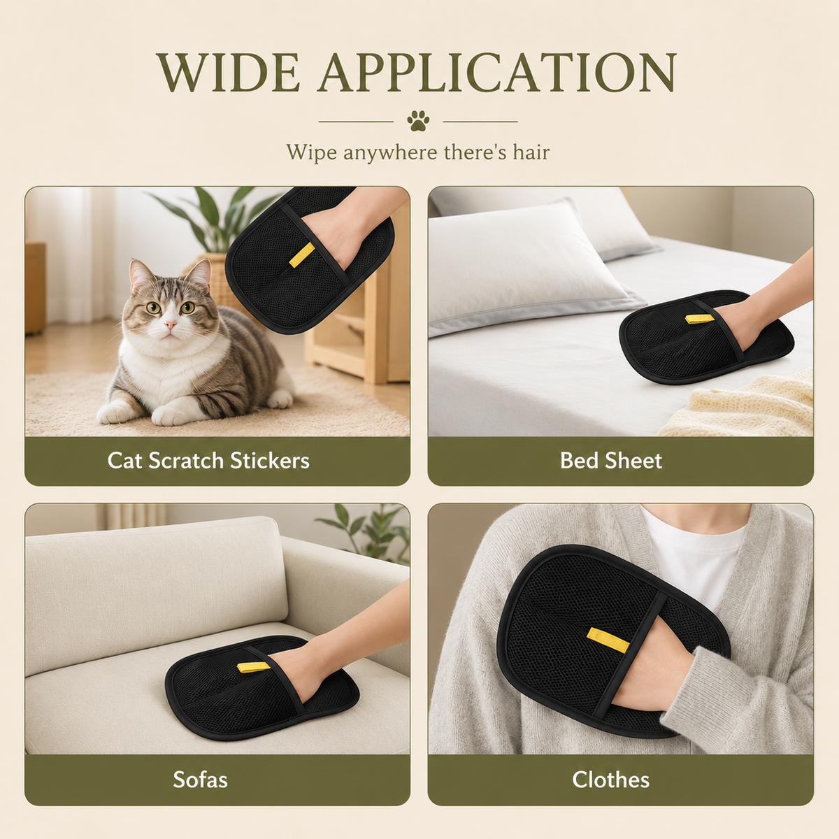 Pet Hair Remover Mitt
