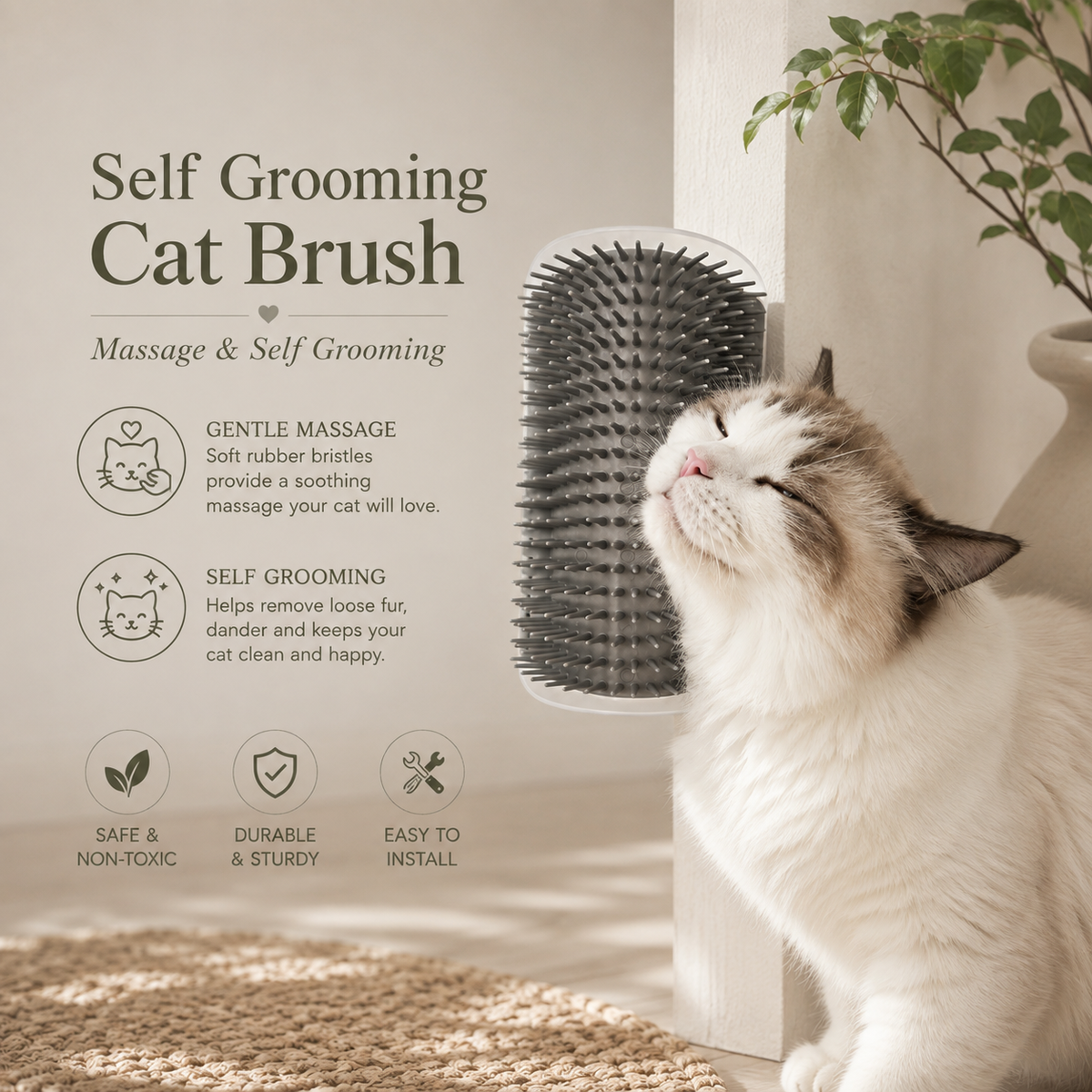 Self-Grooming Cat Brush