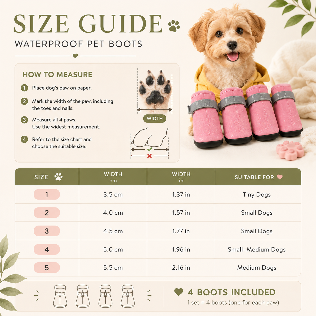 Waterproof Pet Boots