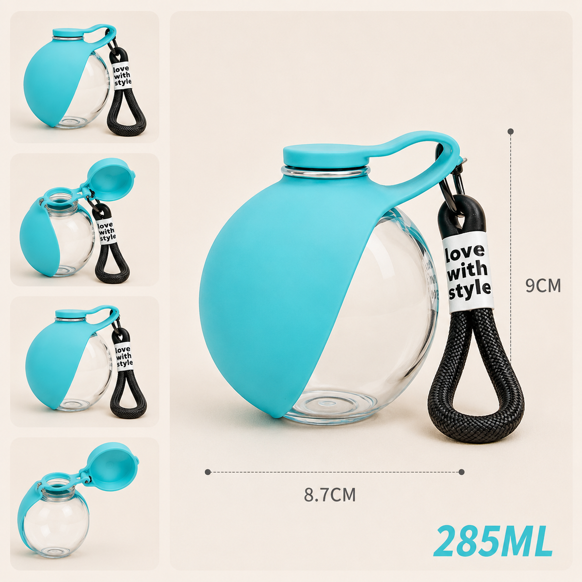 Portable 2-in-1 Pet Water Bottle&Bowl