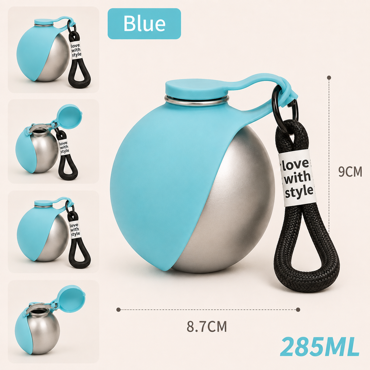 Portable 2-in-1 Pet Water Bottle&Bowl