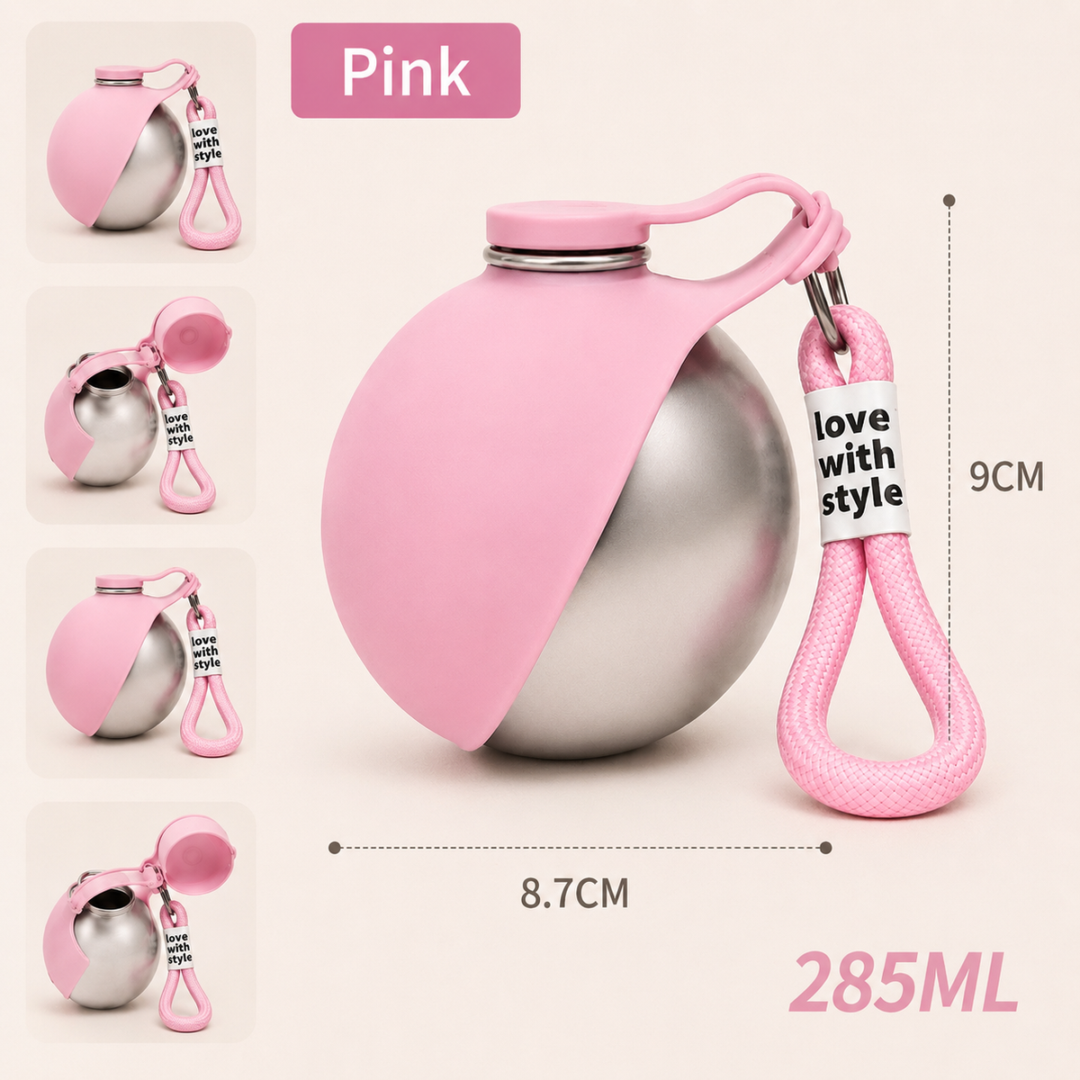 Portable 2-in-1 Pet Water Bottle&Bowl